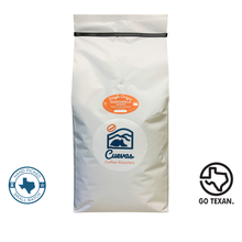Load image into Gallery viewer, 5lb Whole bean Bag | Medium Roast | Guatemalan Origin | Organic and Freshly roasted coffee. Located in Santa Cruz Barillas, Huehuetenango, Guatemala at an elevation of 1,650m, this Bourbon and Caturra 100% Arabica coffee produces a Floral Aroma with the distinct flavors of Fruit Compote, Peanut and Milk Chocolate. This coffee also exudes a clean body with bright acidity.