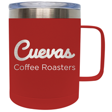 Load image into Gallery viewer, Frio 14 oz. Stainless Steel Mug w/ Cuevas Coffee Logo
